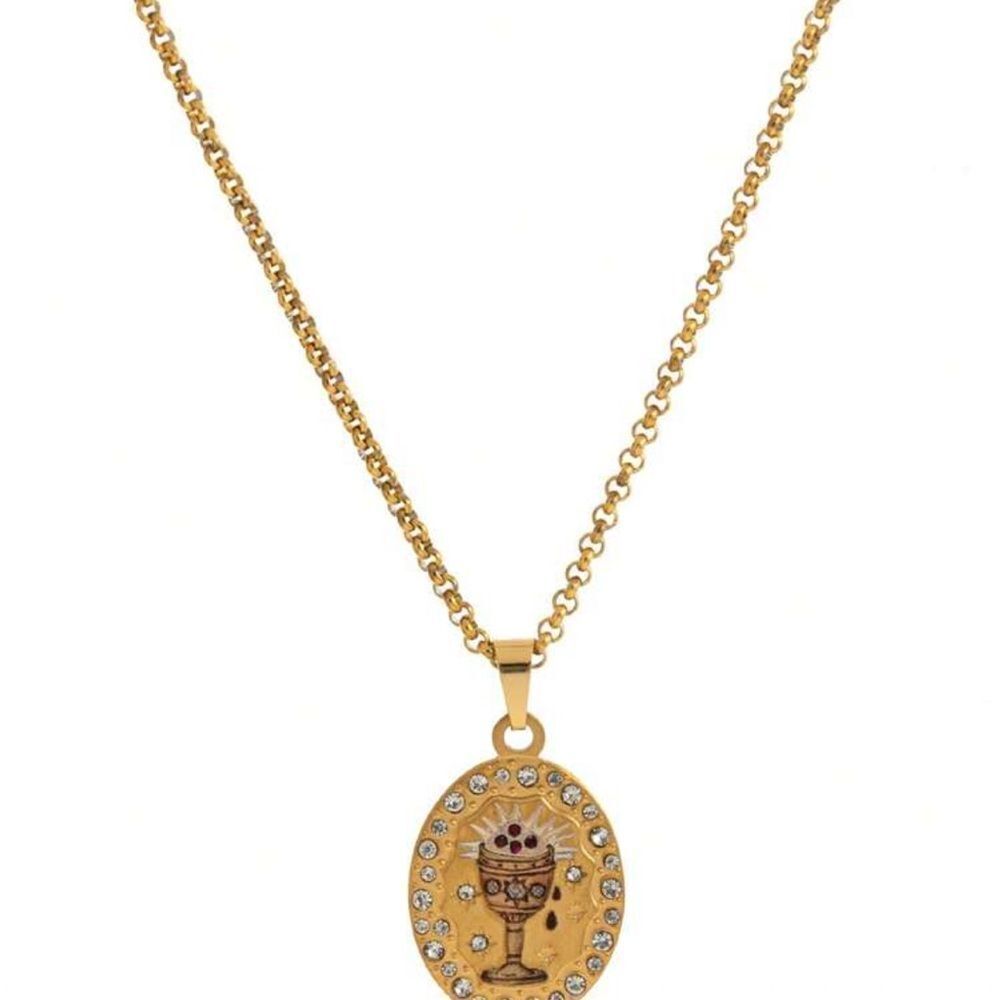 Gold Chain Necklace Q454